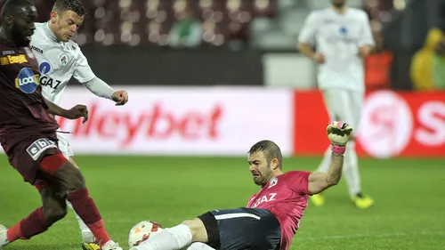 Trică rămâne fără victorie pe banca clujenilor, după un meci în care Mincă a apărat un penalty. Gaz Metan - CFR 0-0