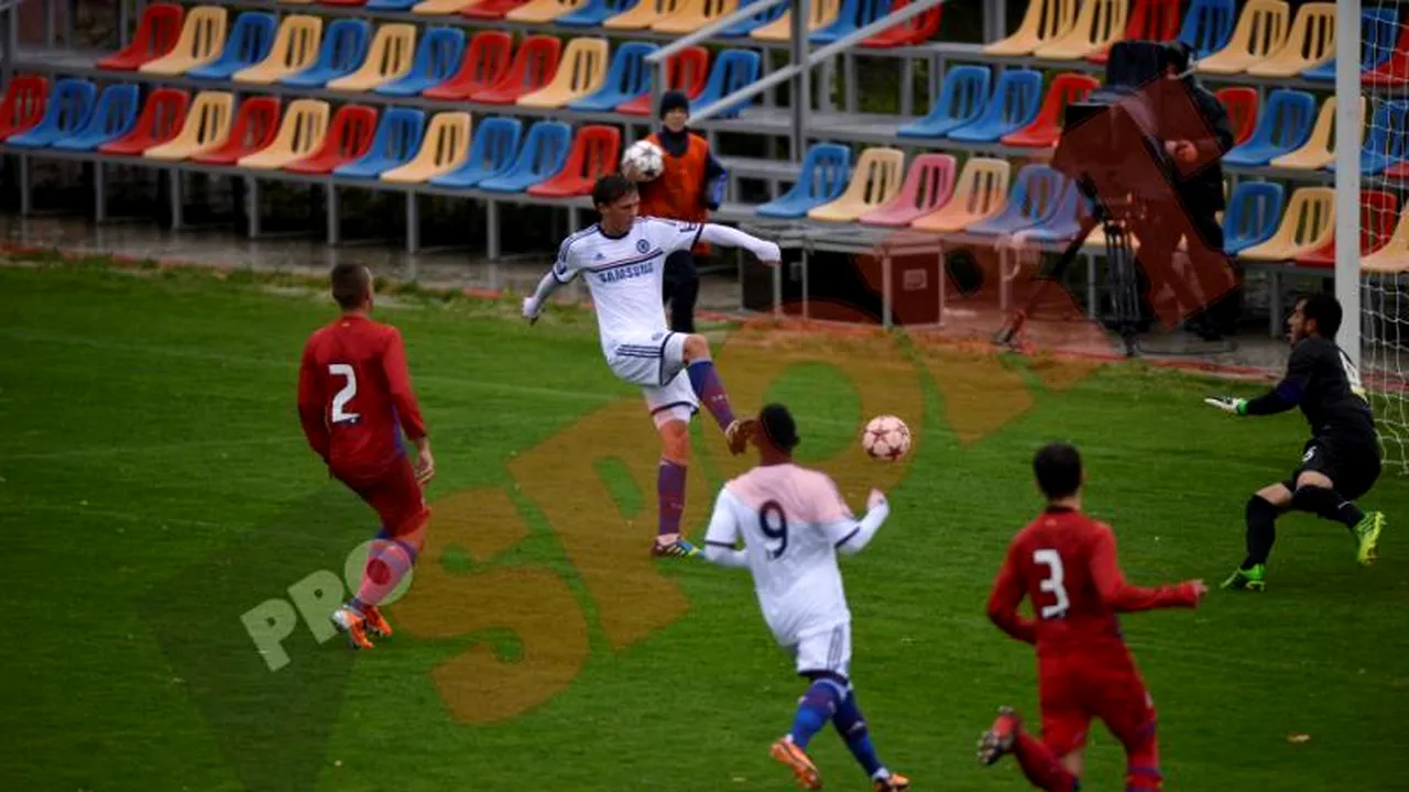 Fără drept de apel: Steaua U19 - Chelsea U19 0-4! Swift și Kiwomya au semnat câte o 