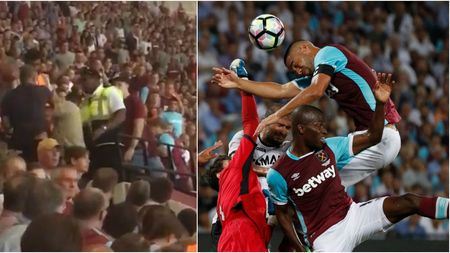 VIDEO Scene incredibile pe stadionul lui West Ham, în timpul meciului cu Astra. Un suporter a fost bătut cu bestialitate sub privirile stewarzilor. Daily Mail scrie că bărbatul agresat ar fi român