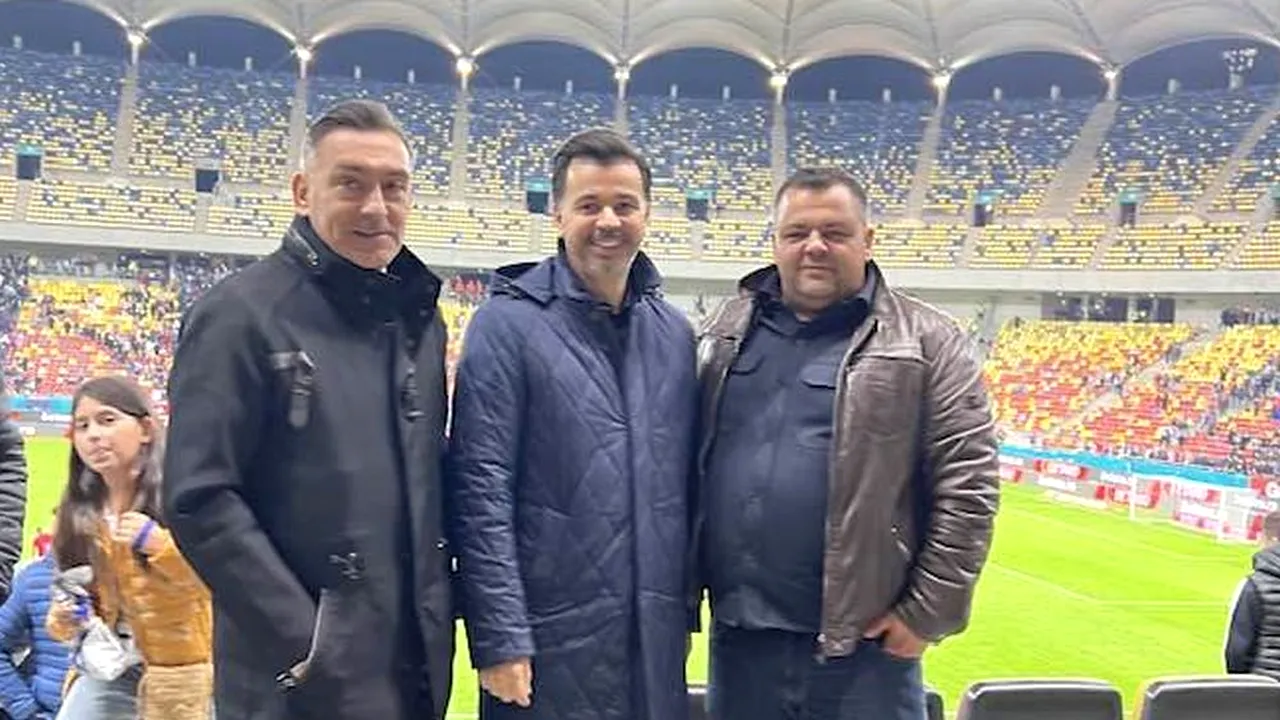 Milionarul care vrea să investească la Dinamo a fost prezent, în tribună, la meciul cu Rapid. Ilie Dumitrescu i-a „tradus” meciul fază cu fază | FOTO EXCLUSIV