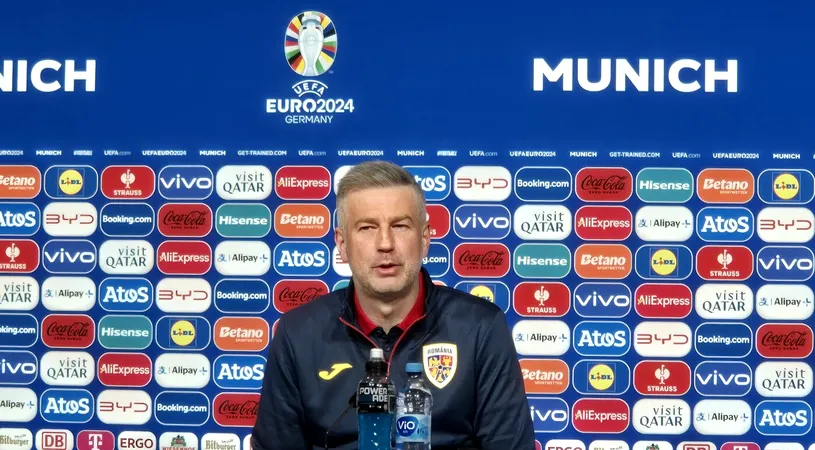 Edi Iordănescu și Nicolae Stanciu răspund LIVE întrebărilor de la Allianz Arena Munchen: „Promit că vom da totul, suntem pregătiți să dăm totul, ne vom pune în luptă și ne batem pentru fiecare metru de teren!”. VIDEO