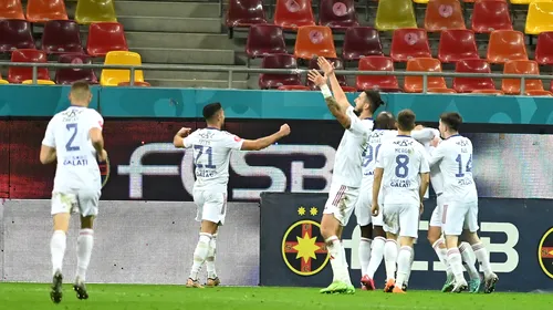 FCSB – Oțelul Galați 0-2, în etapa 18 din Superliga. Liderul, îngenuncheat pe Arena Națională de trupa lui Dorinel Munteanu