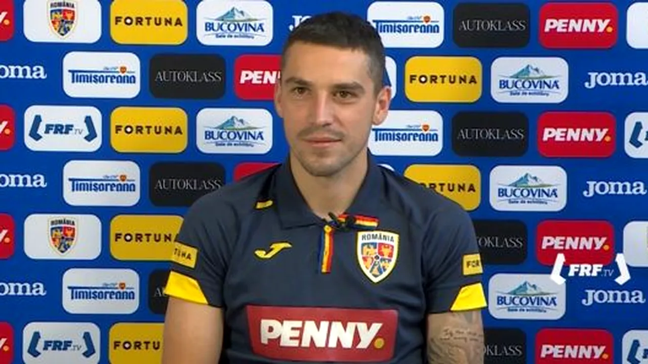 Nicolae Stanciu așteaptă banderola de căpitan al naționalei, după accidentarea lui Vlad Chiricheș: „Sunt pregătit mereu să îmi asum rolul de lider!”