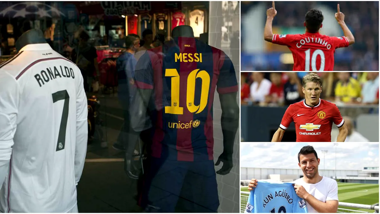 TOP 10 | Jucătorii cu cele mai multe tricouri vândute în 2015. Nume surpriză în clasament. Messi și Ronaldo nu puteau lipsi