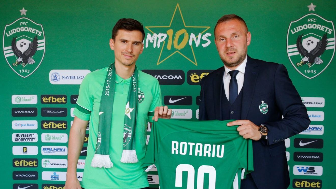 OFICIAL | Dorin Rotariu a fost prezentat de Ludogoreț Razgrad + Pe ce perioadă a semnat atacantul dorit și de FCSB | FOTO