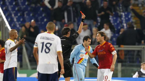 Totti va rata Derby della Capitale!** A fost amendat cu 20.000 de euro și suspendat o etapă!