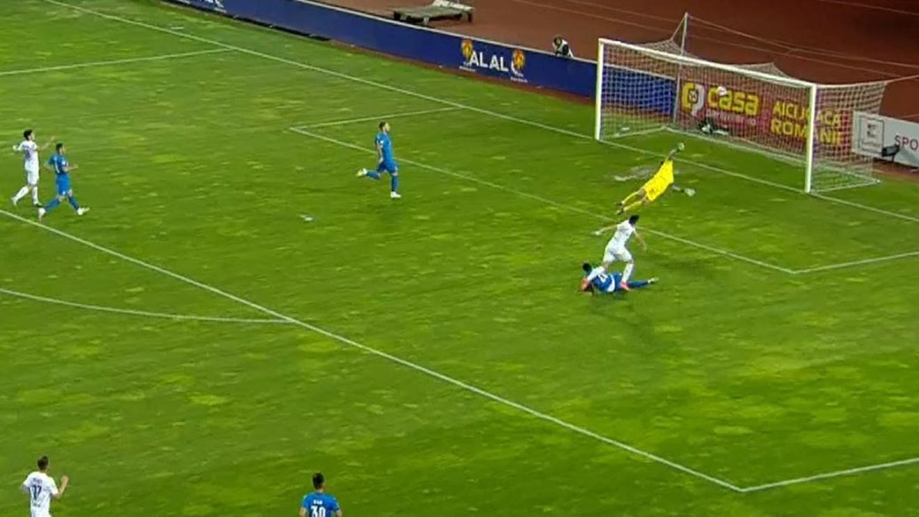 Universitatea Craiova și Viitorul Pandurii, două goluri în două minute! Erori incredibile și reușite superbe în semifinala Cupei României, de la Târgu Jiu | FOTO & VIDEO