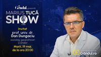 Marius Tucă Show începe marți, 19 mai, de la ora 20.00, live pe Gândul. Invitat: prof. univ. dr. Dan DungaciuInvitatul zilei este prof. univ. dr. Dan Dungaciu, analist și sociolog. Emisiunea poate fi fi urmărită live pe Facebook și pe canalul de YouTube Gandul. ”Tineți aproape!”