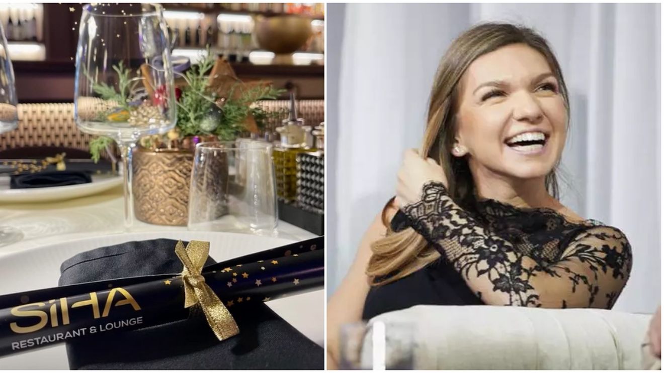 Cum au arătat mesele la Revelionul de lux organizat de Simona Halep în hotelul ei din Poiana Brașov: cina festivă, inclusă în pachetele de mii de euro. FOTO