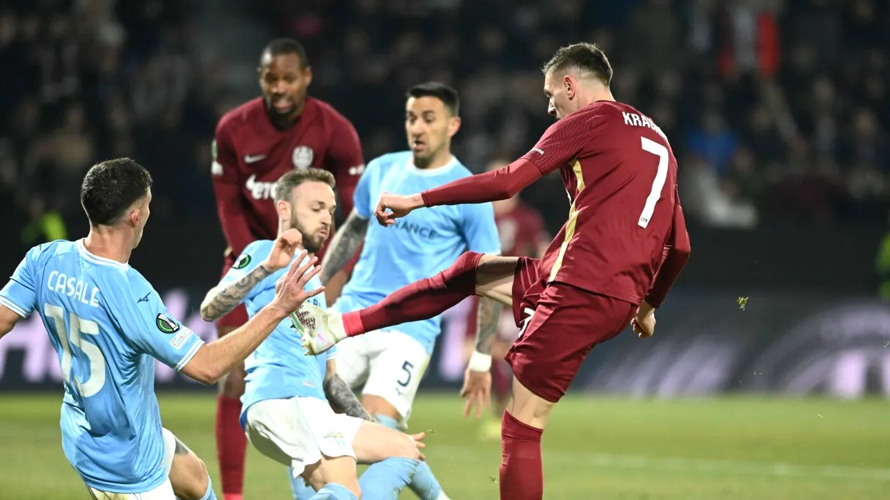 Starul lui CFR Cluj, ironizat după meciul cu Lazio: „Joci al doilea meci, ești Pele, Maradona și Messi la un loc!”