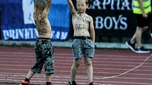 FOTO | Levski Sofia a fost amendată după ce un puști în vârstă de 10 ani a fost surprins făcând salutul nazist