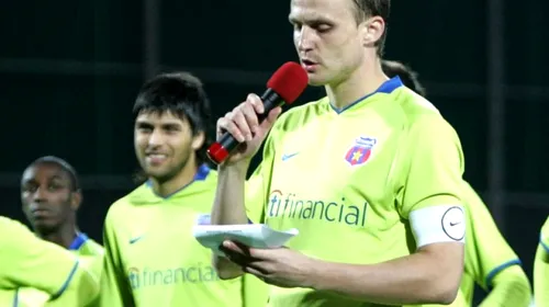 „Nu vreau să plec de la Steaua! Tot ce vreau e titlul 24!”