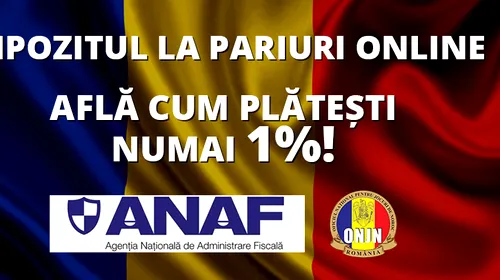 (P) Impozit la pariuri doar pe banii ajunși în contul bancar, doar 1 % dacă știi asta