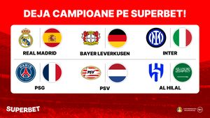 Cote de la 1.25 la 50.00 plătite în avans de Superbet! Deja campioane și golgheteri grație Pariurilor Antepost