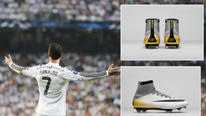 FOTO IMPRESIONANT | Ghetele comemorative purtate de Ronaldo la stabilirea recordului de goluri pentru Real Madrid!