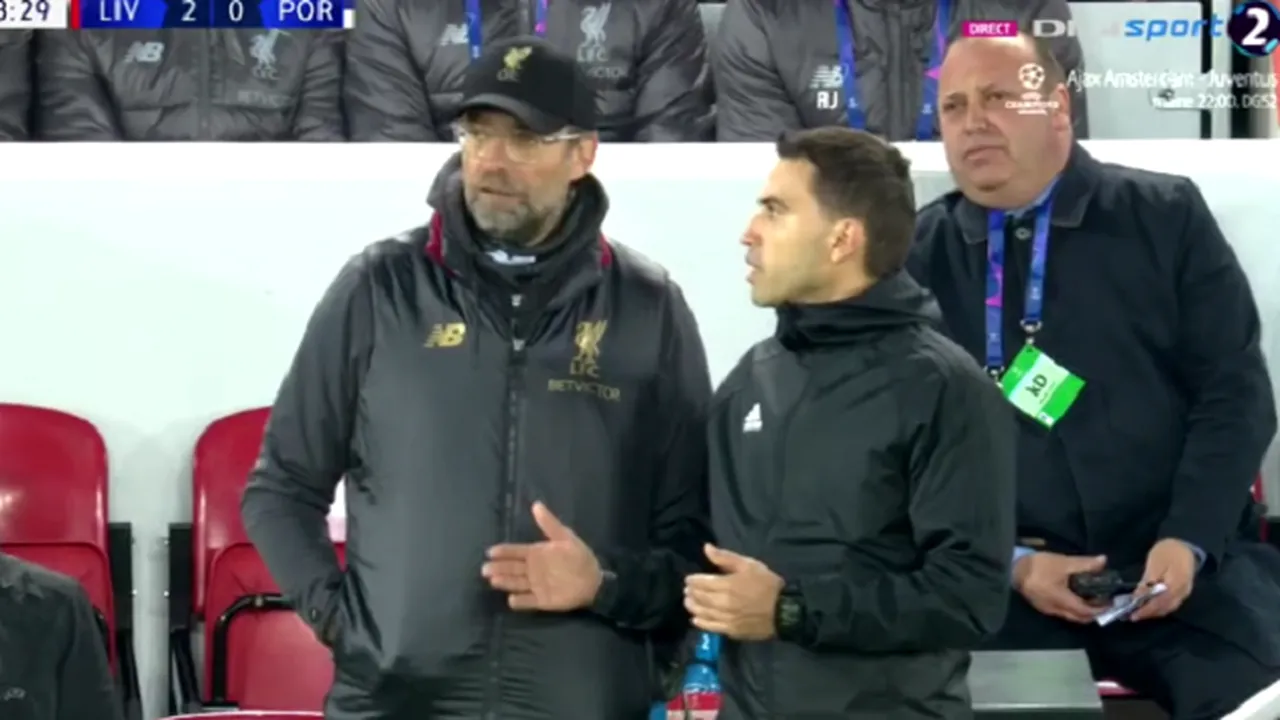 Momentul în care Klopp i-a transmis lui Hațegan: 