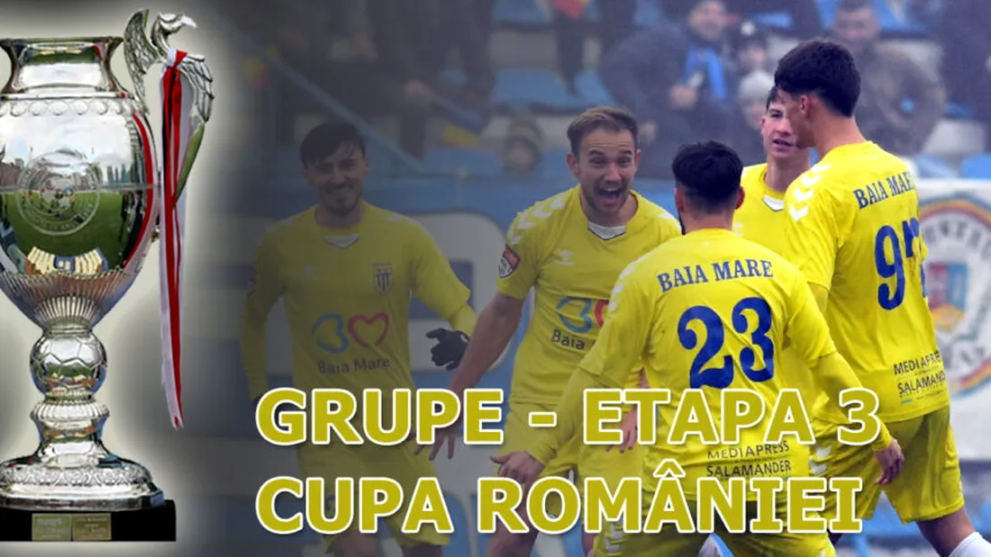 Cupa României, faza grupelor | Minaur Baia Mare și CSC Dumbrăvița au umilit CS Ocna Mureș, respectiv Alexandria, dar toate au părăsit competiția. Echipele care merg mai departe din Grupa C și Grupa D