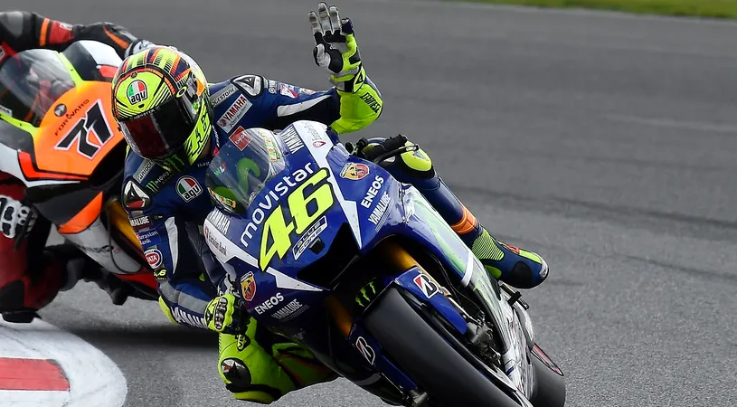 Valentino Rossi a câștigat la Silverstone. Marquez a căzut și Lorenzo a terminat pe 4. 