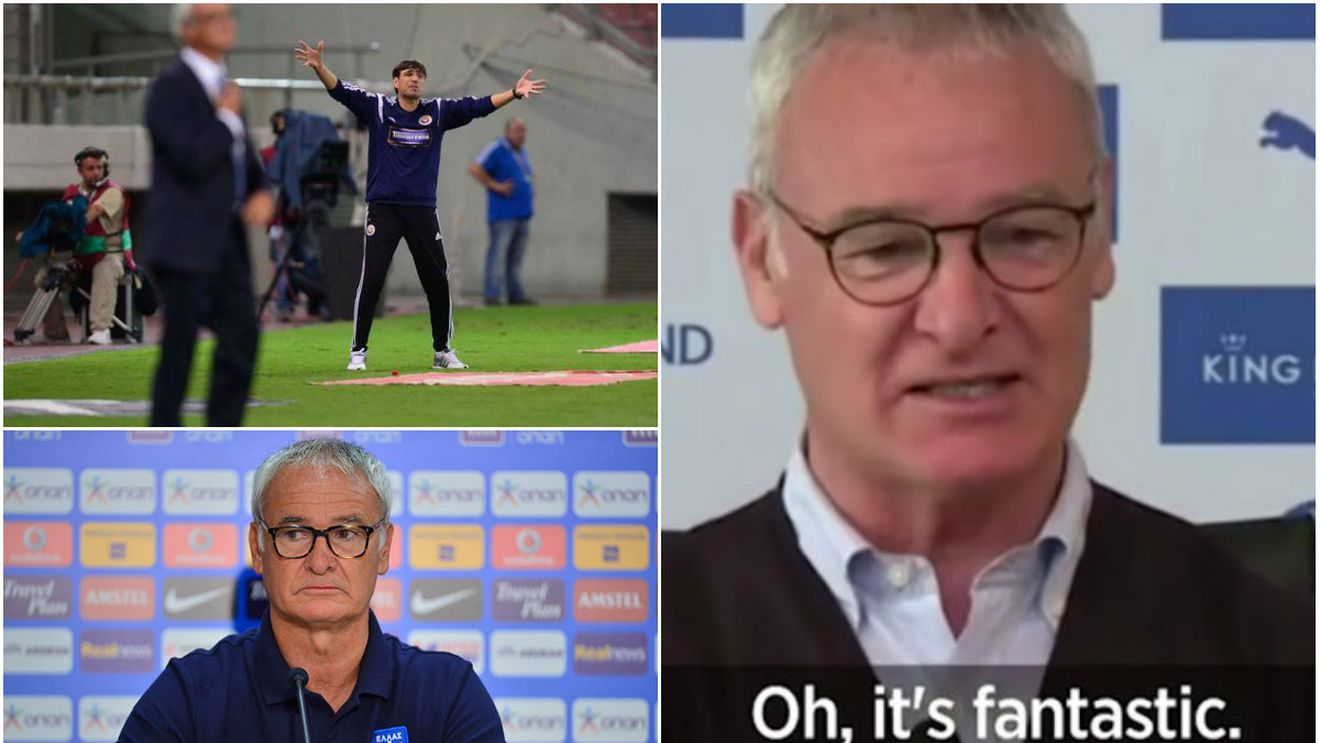 Ranieri e în "vârful lumii", la 20 de luni după ce Pițurcă îi transforma în coșmar debutul la naționala Greciei! Drumul de la "cea mai nefericită alegere de antrenor" la lider detașat al Angliei