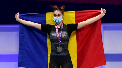 Adriana Cosmina Pană, medalie de argint la Campionatul European de haltere! Tânăra a avut o evoluție excelentă la proba de 45 de kilograme