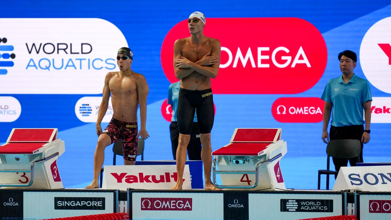 „S-a păstrat pentru finală”. Americanii s-au lămurit că David Popovici se va lupta pentru aur la Mondiale cu Luke Hobson din SUA