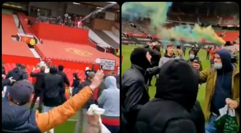 Haos incredibil înaintea derby-ului Manchester United - Liverpool! Fanii furioși au pătruns pe teren și meciul a fost amânat | FOTO&VIDEO