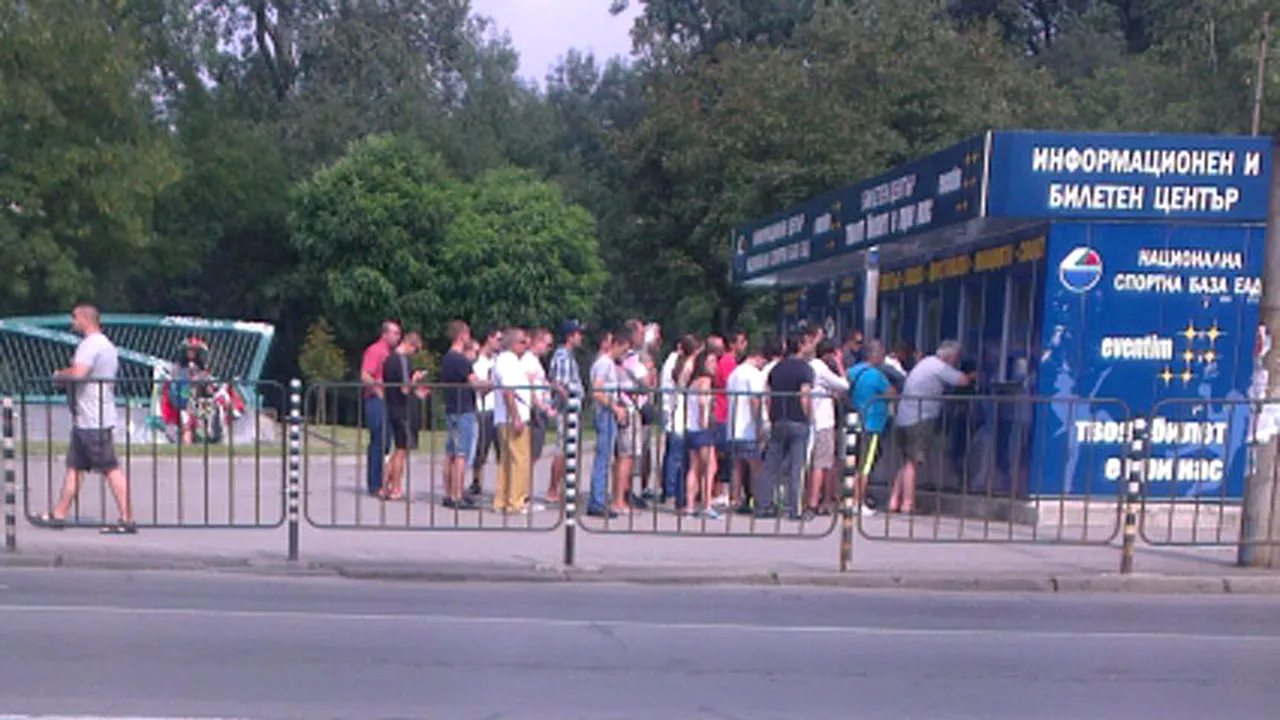 Interes uriaș al bulgarilor pentru returul cu Steaua. Suporterii au făcut coadă la casele de bilete