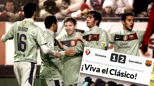 5 zile până la ‘El Clasico’ din Cupă! Guardiola anunță două meciuri NEBUNE cu Real!** Foto Imaginea care o super motivează pe BarÃ§a