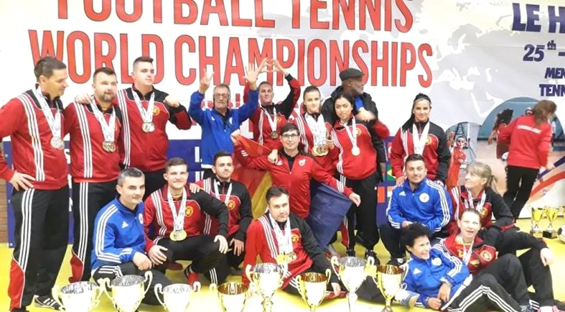 România a cucerit șapte medalii de aur și una de argint la Campionatul Mondial de Fotbal-Tenis 
