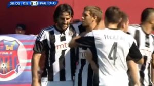 Steaua va întâlni Partizan, în turul trei preliminar al LC, dacă trece de Trencin! Sârbii s-au impus și în returul cu Dila Gori. VIDEO Golurile marcate