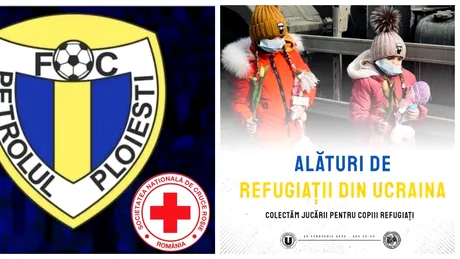 Petrolul și ”U” Cluj au demarat campanii prin care să ajute Ucraina sau refugiați din țara vecină invadată de Rusia. Anunțurile celor două cluburi pentru suporteri