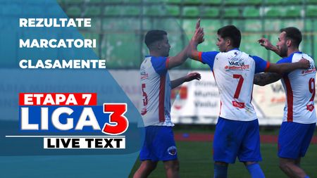 Etapa 7 Liga 3 | CSM Târgu Jiu și Aerostar Bacău au reușit scorurile zilei. FCSB 2 și Dinamo 2, eșec asemănător în fața nou-venitelor în campionat Omega și Oxigen