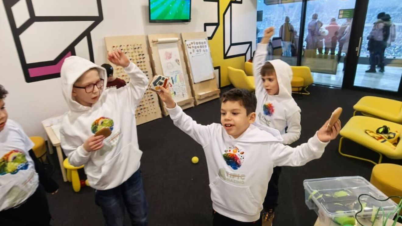 Loja Senzorială Neuroatipic League, 258 de copii sprijiniți să urmărească fotbalul live! Primul an de incluziune pe Arena Națională