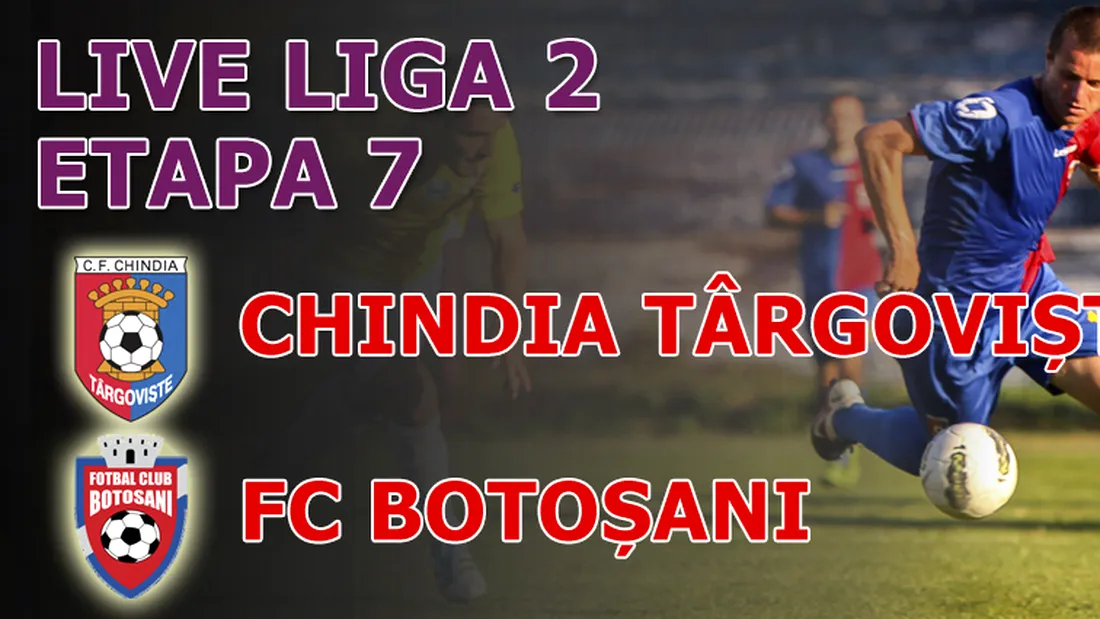 Chindia - FC Botoșani 2-0!** Șerban și Perianu au contribuit decisiv la prima victorie a târgoviștenilor
