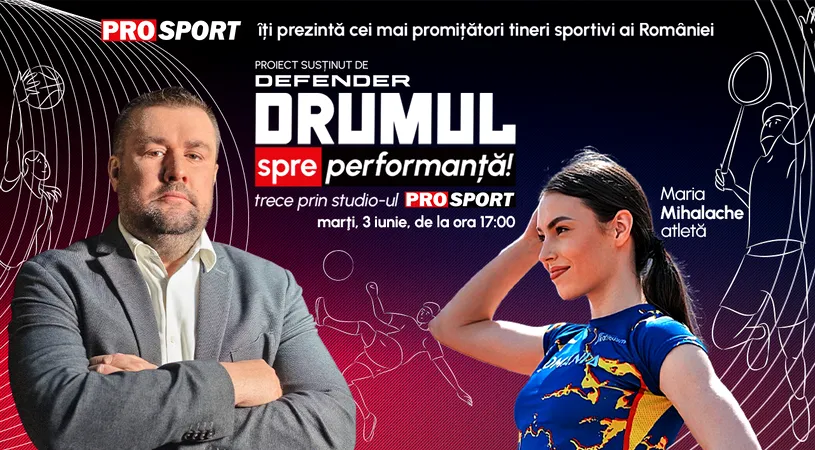 Cea mai rapidă femeie din România vine în studioul ProSport, la „Drumul spre performanță” cu Daniel Nazare! Cine este Maria Mihalache