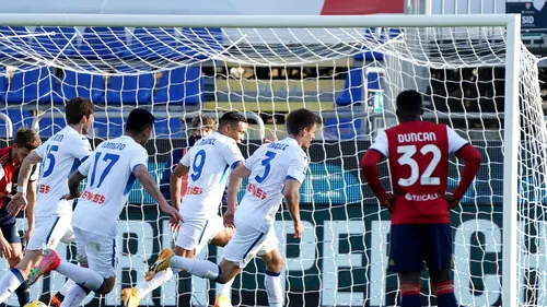 Cagliari, învinsă dramatic de Atalanta, în minutul 90! Răzvan Marin a fost titular. Parcurs dezastruos pentru sarzi | VIDEO