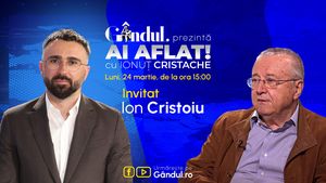 „Ai Aflat! cu Ionuț Cristache” începe luni, 24 martie, de la ora 15.00, live pe Gândul. Invitat: Ion Cristoiu