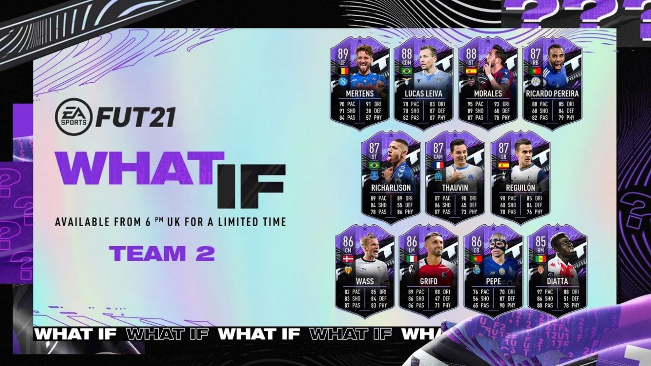 Evenimentul „What If” din FIFA 21 a primit cea de a doua echipă! Ce jucători se află pe listă