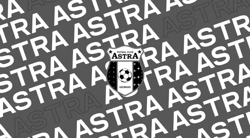 OFICIAL | Astra a fost retrogradată în ultima ligă din Giurgiu. Fosta campioană a României a abandonat Liga 3, iar rezultatele din acest sezon, numai eșecuri usturătoare, i-au fost anulate