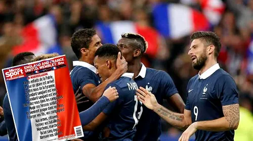 Gest ISTORIC al englezilor înainte de amicalul cu Franța! Cum arată paginile de sport din Mirror și The Sun | FOTO