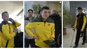 FOTO - Lotul Stelei a decolat astăzi spre Spania pentru primul cantonament al iernii