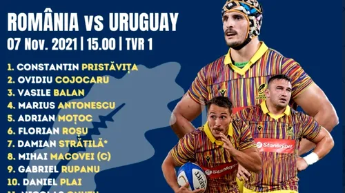 România-Uruguay la Verona (duminică, ora 15.00) | Știm deja primul XV! Andy Robinson: „Ei sunt calificați la Cupa Mondială și asta ne motivează” | Corespondență DANIEL NAZARE