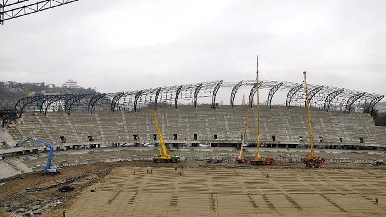Șantierul "Cluj Arena" poluează orașul!** FOTO Se lucrează la drenajul terenului