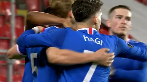 Ianis Hagi, spectacol total în Scoția! Românul a avut o repriză de vis, după un gol și un assist | VIDEO