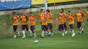 FOTO** VEZI AICI imagini de la antrenamentul naționalei!