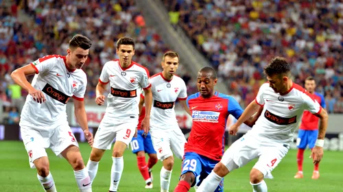 Prudența dăunează grav derbyului. Ștucan, despre meciul care promitea mult, dar care s-a terminat cu un compromis: Steaua – Dinamo 1-1
