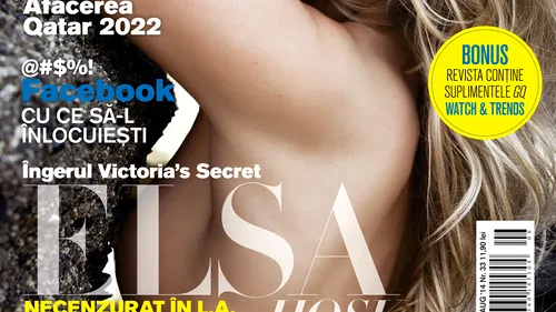 Elsa Hosk, cel mai sexy înger Victoria''s Secret, pe coperta revistei GQ, ediția de vară