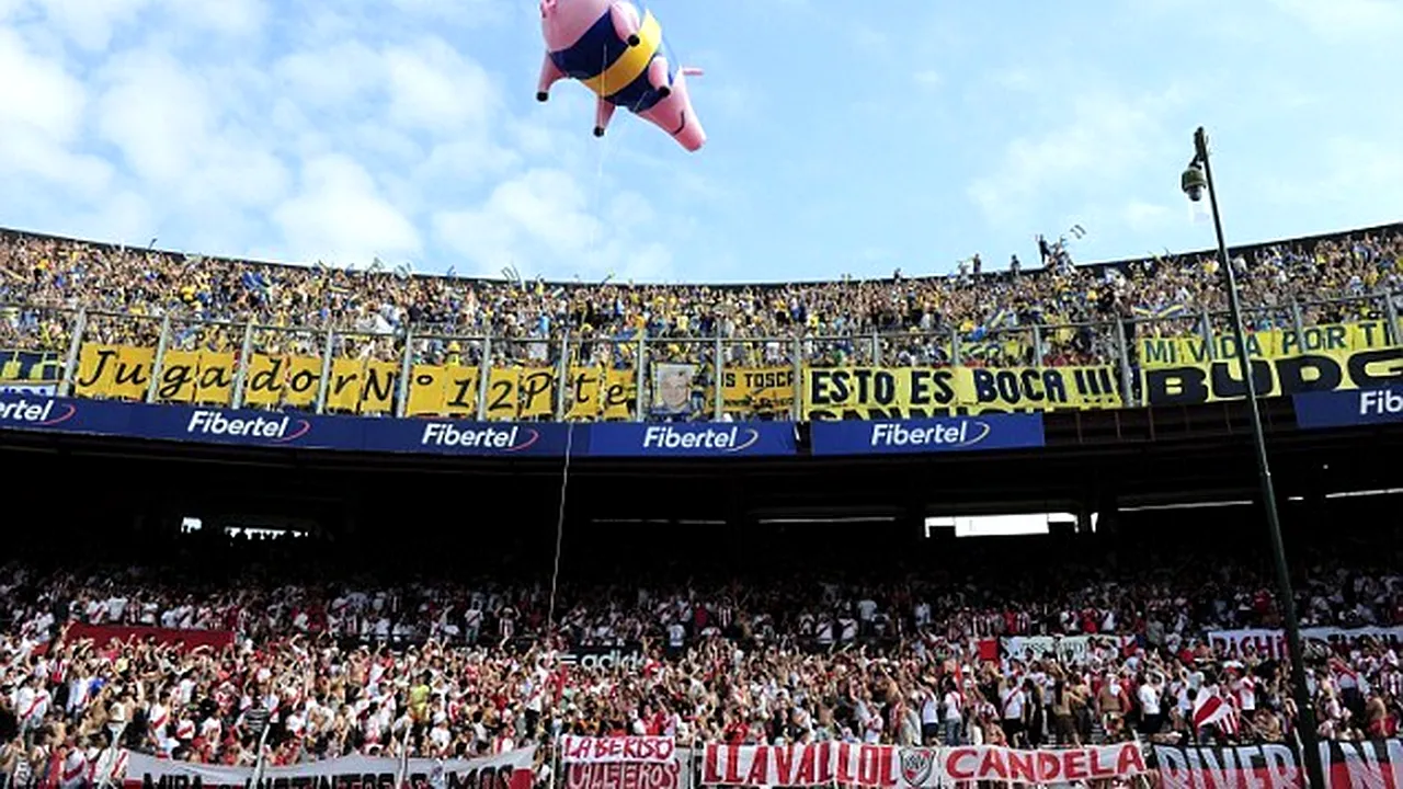AROGANȚĂ‚ MAXIMĂ‚ a fanilor lui River către cei de la Boca Juniors!** Vezi ce coregrafie au avut 