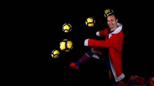 VIDEO** Omul care le aduce daruri lui Messi, Ibra și Henry! Barca l-a transferat pe Moș Crăciun