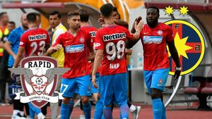 A cântat imnul Rapidului după ce a îmbrăcat tricoul FCSB! „Cea mai frumoasă galerie, mi-ar fi plăcut să joc la ei”. EXCLUSIV
